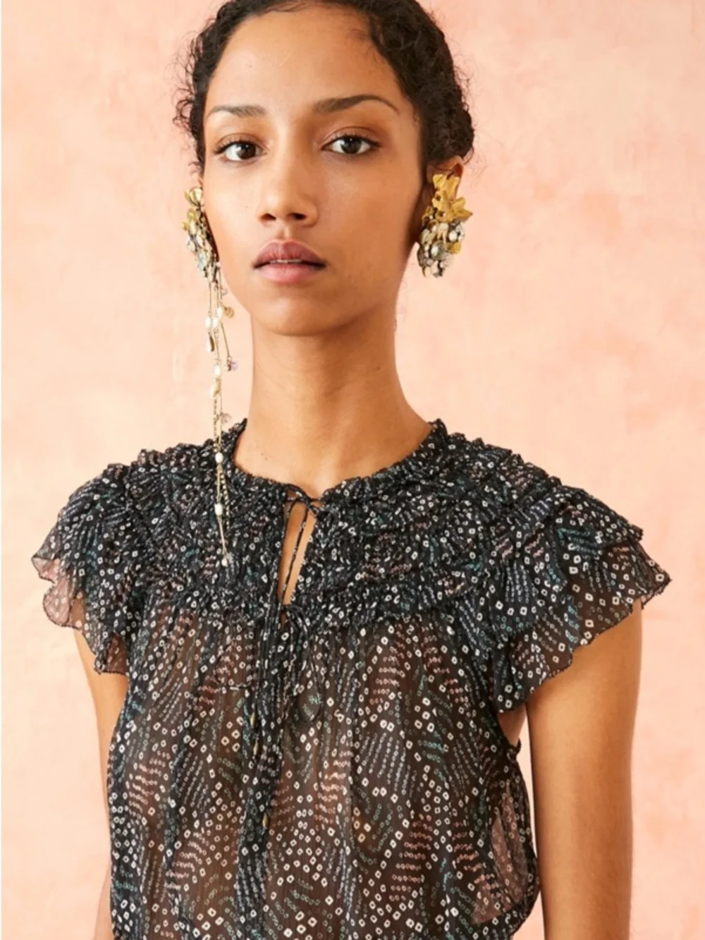 Ulla Johnson Cora top in dusk - Picture 2 of 13
